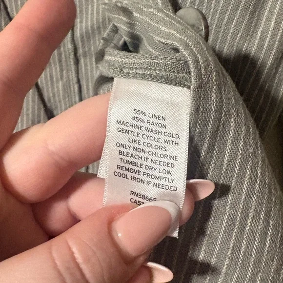 Melrose & Market Olive Green Striped Blazer XL - Picture 4 of 5